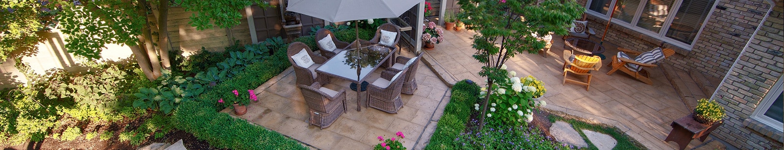 Patio landscaping in Burlington