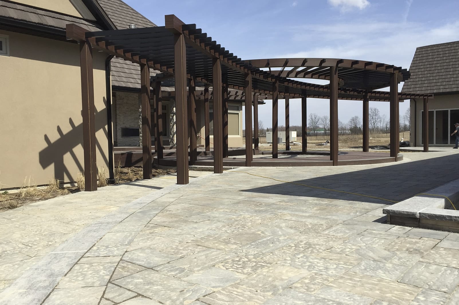 OneOfAKind Wooden Patio & Roof Natural Landscape Group