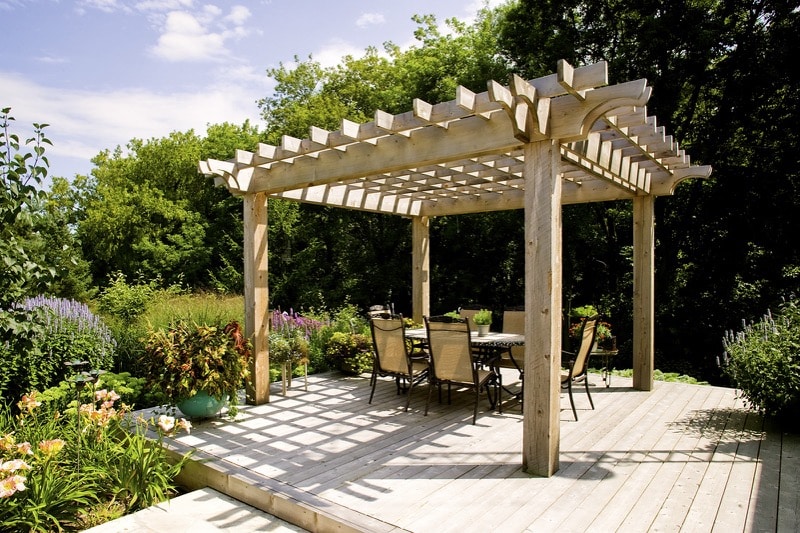 landscape design ideas with pergolas, arbours and gazebos