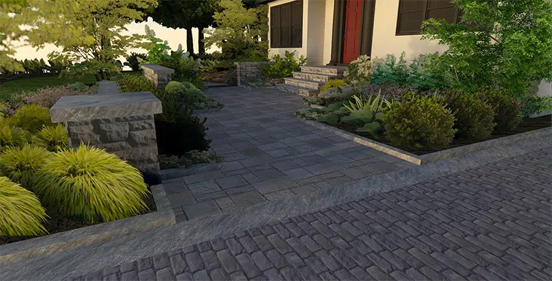 Courtyards Landscape Design For Your Front Entrance